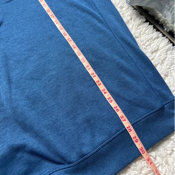 Under Armour Blue Quarter Zip Loose Coldgear Pullover Sweater Basic Gorpcore - Picture 7 of 9